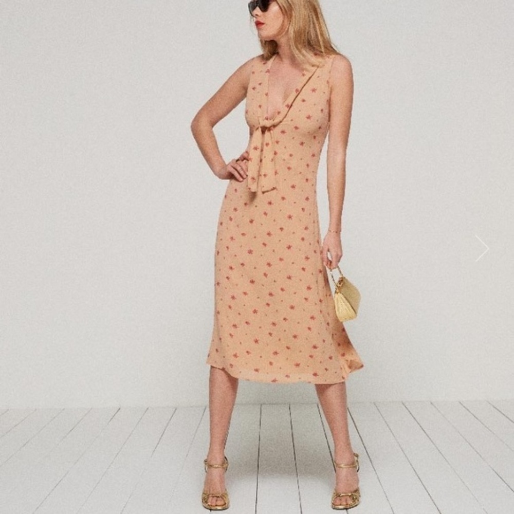 Reformation Retro Floral Dress